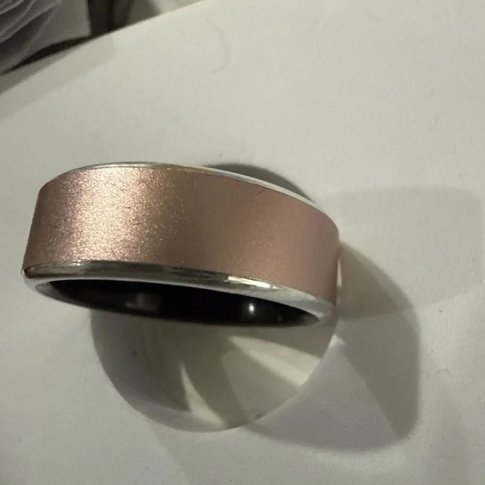 Lot of 2 Smart Rings Please Read Description Sz 11~1 Pink & 1 Silver